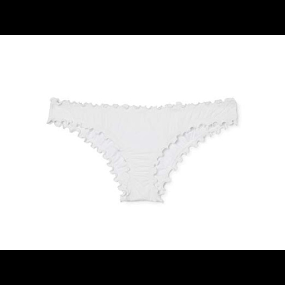 🐬White Ruffle Bikini Bottoms